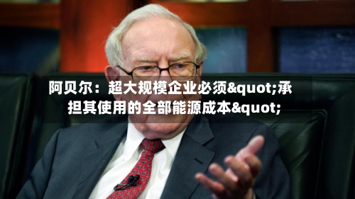 阿贝尔:超大规模企业必须"承担其使用的全部能源成本"-第3张图片