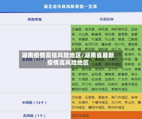 湖南疫情高低风险地区/湖南省最新疫情高风险地区-第2张图片