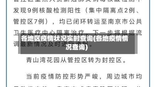 各地区疫情状况实时查询(各地疫情情况查询)