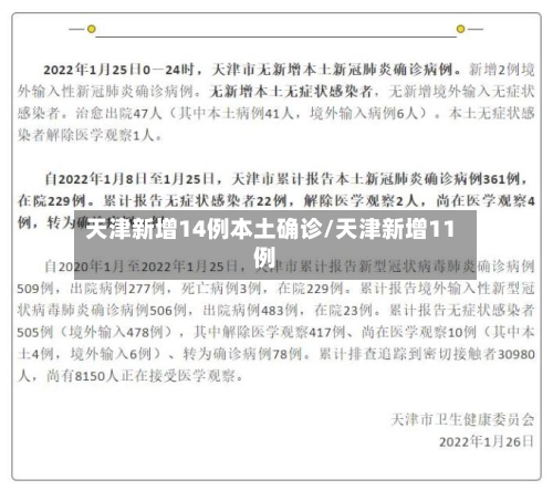 天津新增14例本土确诊/天津新增11例