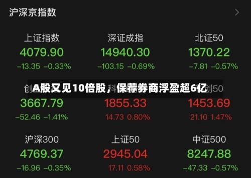 A股又见10倍股	，保荐券商浮盈超6亿-第3张图片
