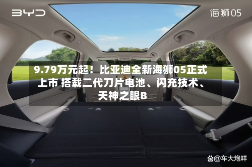 9.79万元起！比亚迪全新海狮05正式上市 搭载二代刀片电池、闪充技术、天神之眼B-第2张图片