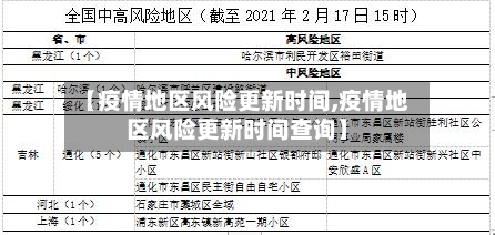 【疫情地区风险更新时间,疫情地区风险更新时间查询】