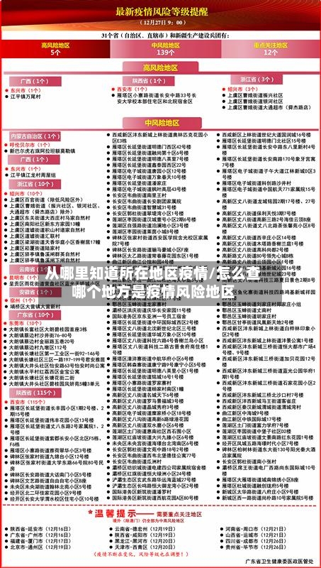 从哪里知道所在地区疫情/怎么查哪个地方是疫情风险地区