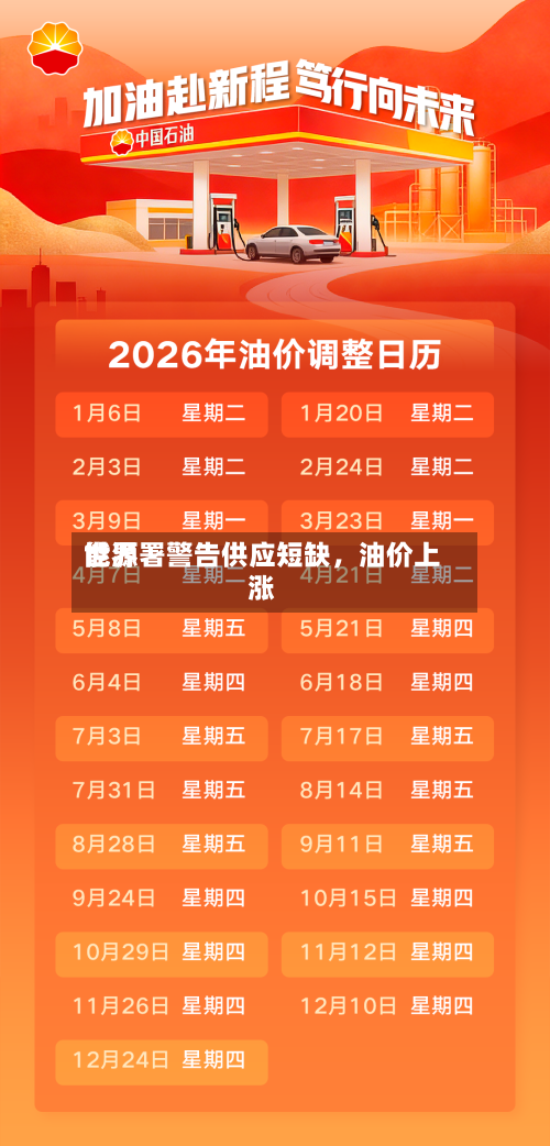 世界能源署警告供应短缺，油价上涨-第3张图片