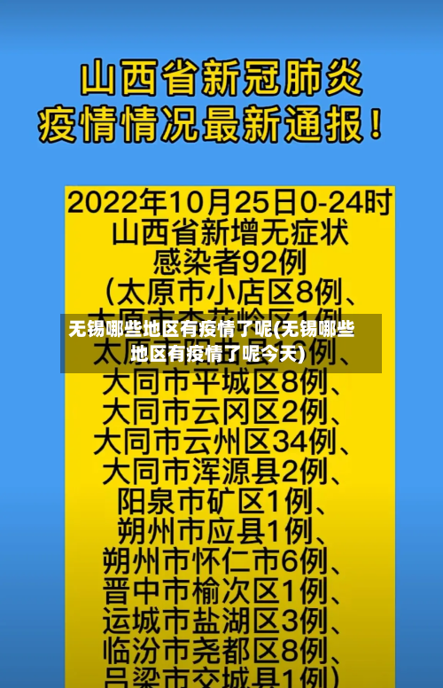 无锡哪些地区有疫情了呢(无锡哪些地区有疫情了呢今天)