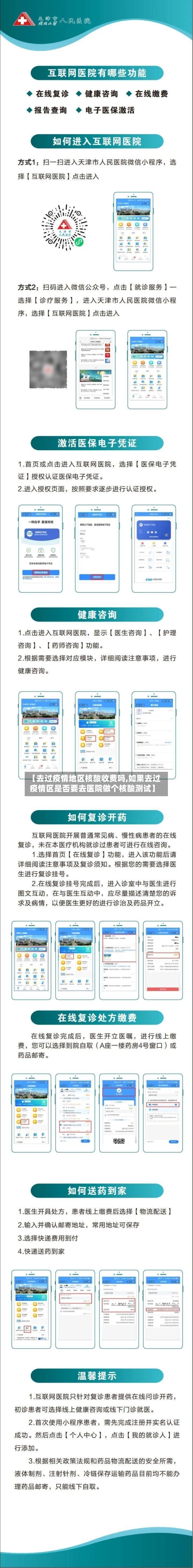 【去过疫情地区核酸收费吗,如果去过疫情区是否要去医院做个核酸测试】