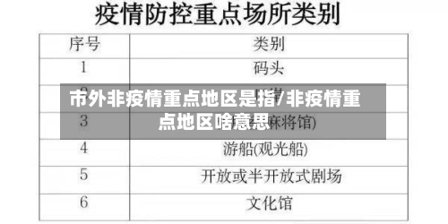 市外非疫情重点地区是指/非疫情重点地区啥意思-第2张图片