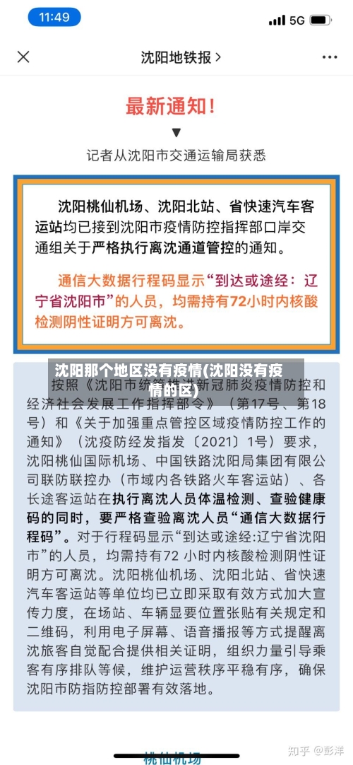沈阳那个地区没有疫情(沈阳没有疫情的区)