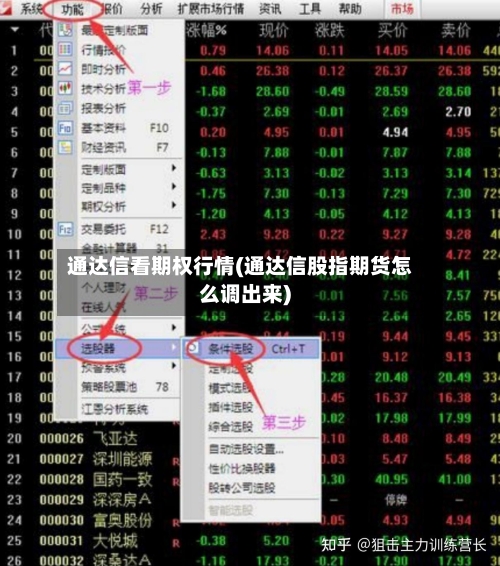 通达信看期权行情(通达信股指期货怎么调出来)