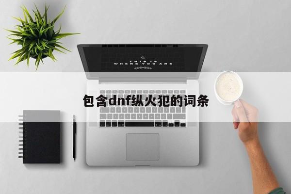 包含dnf纵火犯的词条